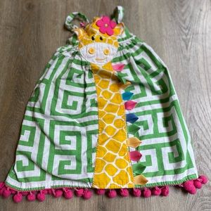 Girl’s 24M/2T Mudpie Giraffe Dress